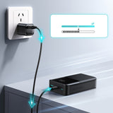 Joyroom JR-QP192 Star Series Mini 20000mAh 22.5W Powerbank med digital skærm - sort