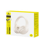 Baseus Bass BH1 Lite Wireless On-Ear Bluetooth 6.0 Headphones - White