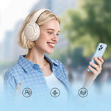 Baseus Bass BH1 Lite Wireless On-Ear Bluetooth 6.0 Headphones - White
