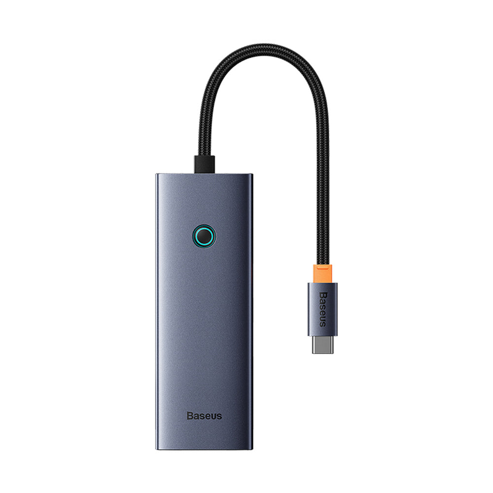 Baseus UltraJoy Series 6 in 1 Hub USB-C to 1 x HDMI4K@60Hz + 4 x USB-A 3.0 + 1 x USB-C PD - gray