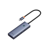Baseus UltraJoy Series 6 in 1 Hub USB-C to 1 x HDMI4K@60Hz + 4 x USB-A 3.0 + 1 x USB-C PD - gray