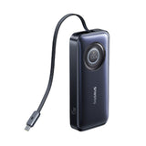 Baseus EnerCore CR11 10000mAh 45W Power Bank with Retractable USB-C Cable - Black