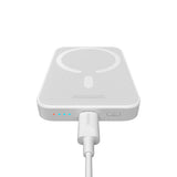 Baseus Airpow 6000mAh 20W Power Bank with Baseus Simple USB-C Cable (20V/3A) 30cm - White