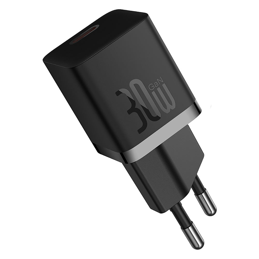 Baseus GaN5 30W Wall Charger with 100W USB-C to USB-C Cable - Black