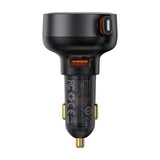 Baseus Enjoyment Pro 55W USB-A Car Charger with Retractable Lightning Cable - Black