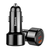 Baseus Magic Series PPS digital display (Type-c PD+QC) Intelligent dual quick charging and car charging of 45W Black(*)