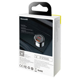 Baseus Magic Series PPS digital display (Type-c PD+QC) Intelligent dual quick charging and car charging of 45W Black(*)