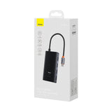 Baseus PioneerJoy 4xUSB-A 3.0 USB-C Hub - Gray