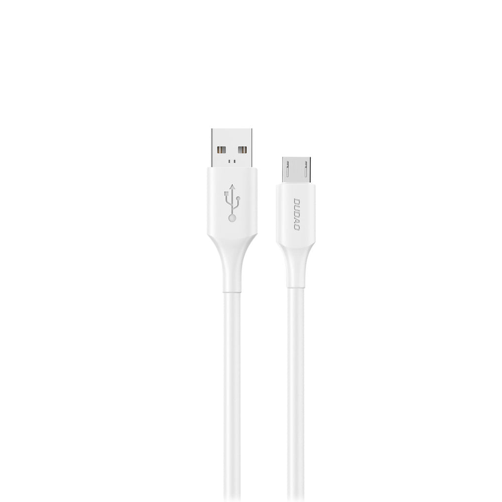 Dudao L2SM USB-A / micro USB 6A kabel 1,2 m - hvid