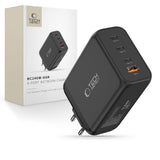 Tech-Protect NC240W-GaN 4-port 240W vægoplader - sort