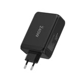 Tech-Protect NC240W-GaN 4-port 240W vægoplader - sort