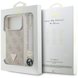 Guess 4G Strap Triangle Logo MagSafe Case til iPhone 17 Pro - Pink