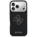 Guess FW Resin Logo Case til iPhone 17 Pro - sort