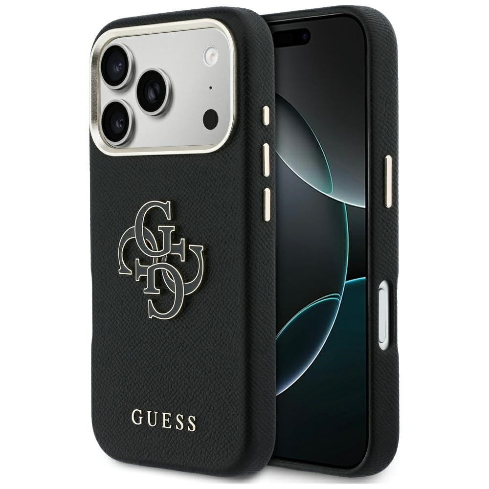Guess FW Resin Logo Case til iPhone 17 Pro Max - sort