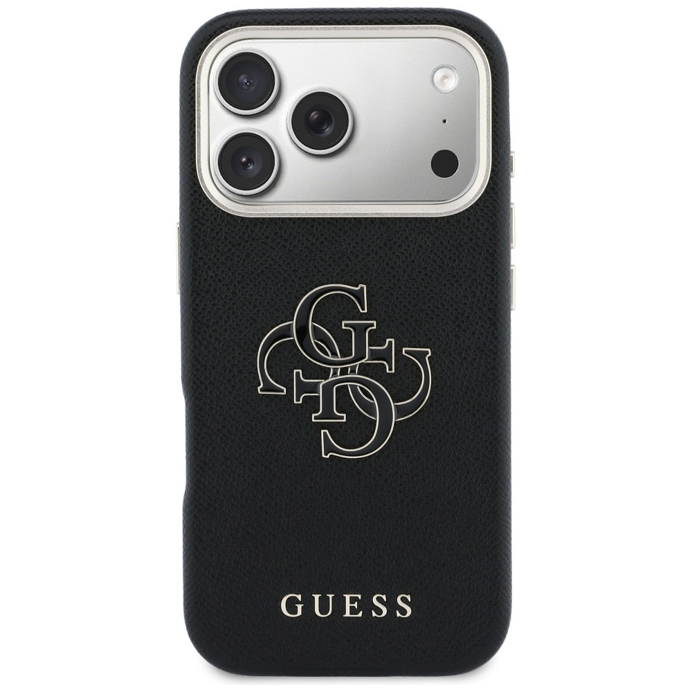 Guess FW Resin Logo Case til iPhone 17 Pro Max - sort