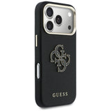 Guess FW Resin Logo Case til iPhone 17 Pro Max - sort