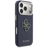 Guess FW Resin Logo Case til iPhone 17 Pro - Blå