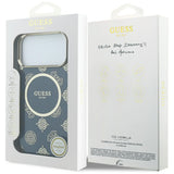 Guess IML Peony Dot MagSafe Case til iPhone 17 Pro Max - Blå