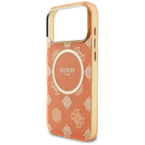 Guess IML Peony Dot MagSafe Case til iPhone 17 Pro Max - Orange