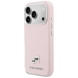 Karl Lagerfeld Karl & Choupette Head Pins Saffiano MagSafe Case til iPhone 17 Pro Max - Pink