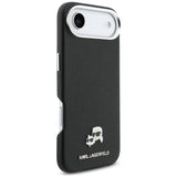 Karl Lagerfeld Karl & Choupette Head Pins Saffiano MagSafe Case til iPhone Air - sort