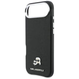 Karl Lagerfeld Karl & Choupette Head Pins Saffiano MagSafe Case til iPhone Air - sort
