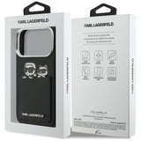 Karl Lagerfeld Karl & Choupette Print & Pocket Case til iPhone 17 Pro - sort