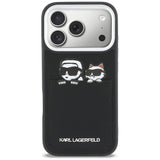 Karl Lagerfeld Karl & Choupette Print & Pocket Case til iPhone 17 Pro Max - sort