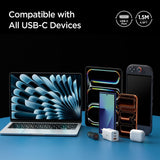 Spigen Essential EB24015CC USB-C / USB-C 240W 150cm Kabel - sort