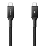 Spigen Essential EB10015CC USB-C / USB-C 100W 150cm Kabel - sort