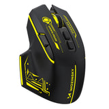 Wozinsky WMGB-1181 Wireless Optical Gaming Mouse 3200 DPI with Built-in Battery and Backlight - Black and Yellow