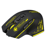 Wozinsky WMGB-1181 Wireless Optical Gaming Mouse 3200 DPI with Built-in Battery and Backlight - Black and Yellow