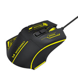 Wozinsky WMGK-1181W Wired Optical Gaming Mouse 7200 DPI with Backlight - Black and Yellow
