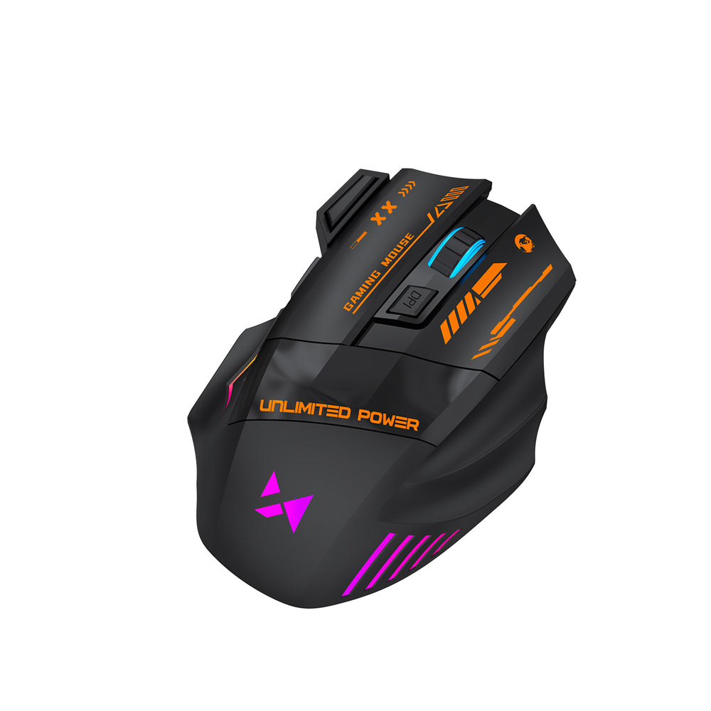 Wozinsky WMGB-1179 Wireless Optical Gaming Mouse with Built-in Rechargeable Battery 3200 DPI with Backlight - Black