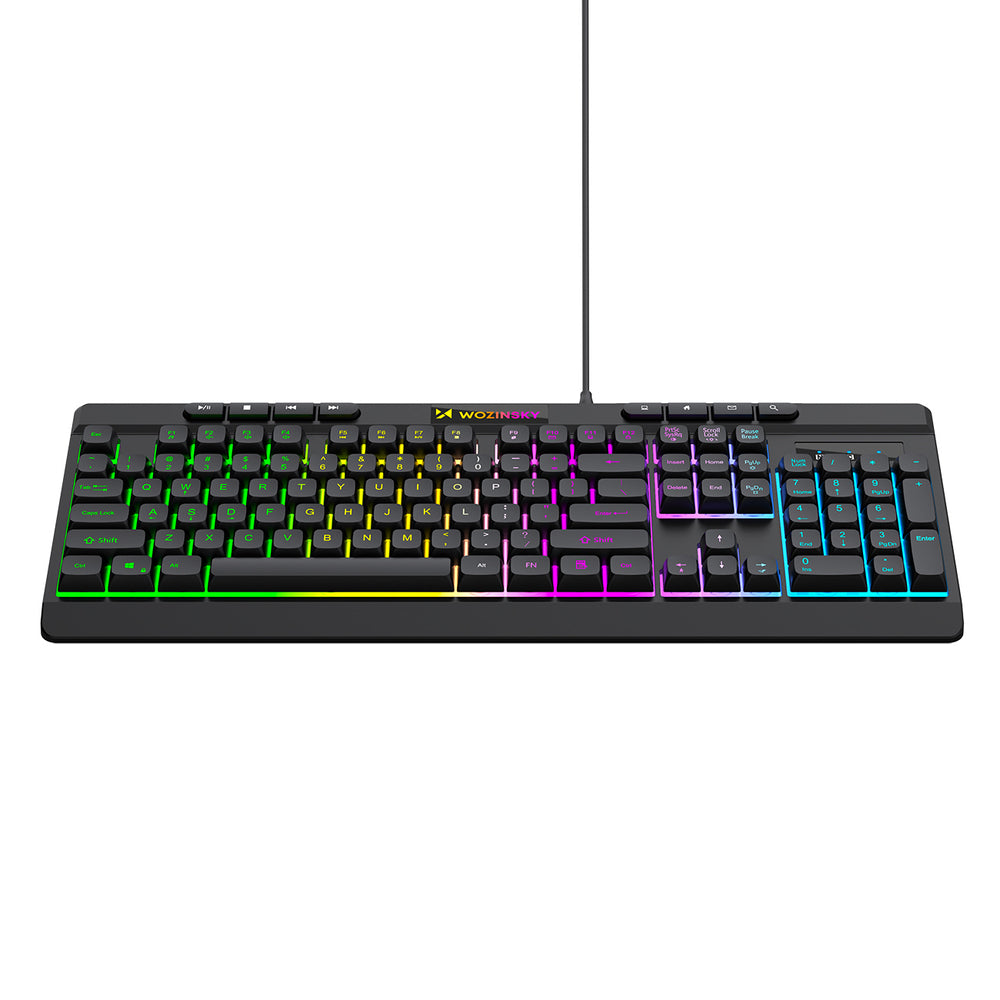Wozinsky WKG-1044 Wired Backlit Membrane Gaming Keyboard - Black