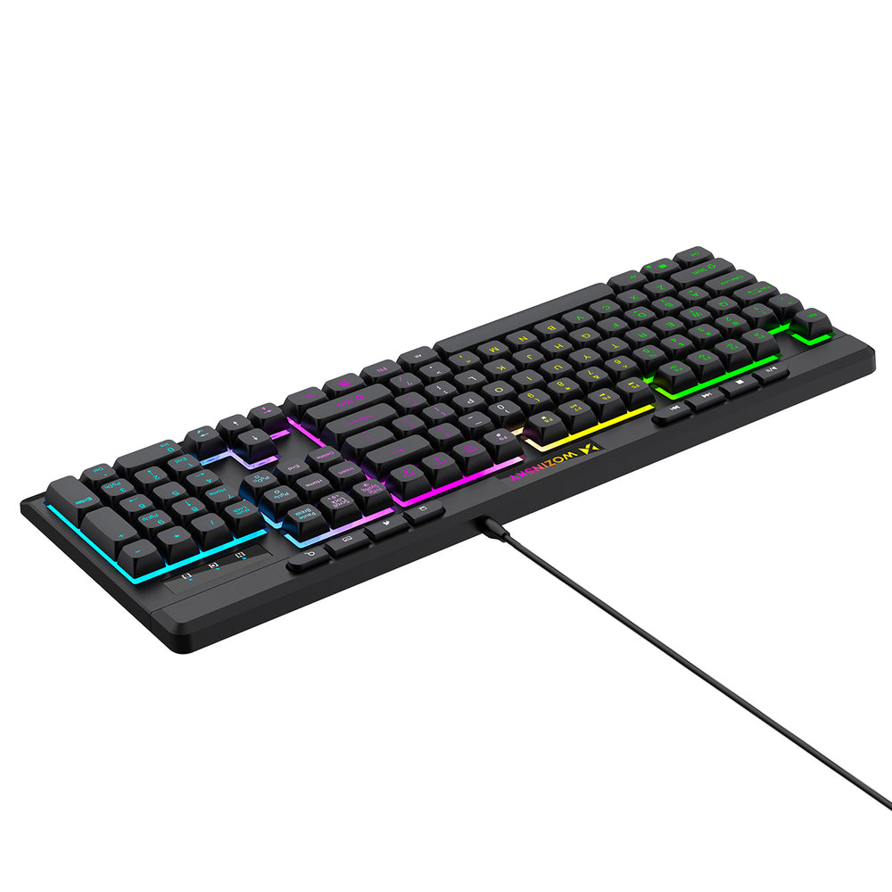 Wozinsky WKG-1044 Wired Backlit Membrane Gaming Keyboard - Black