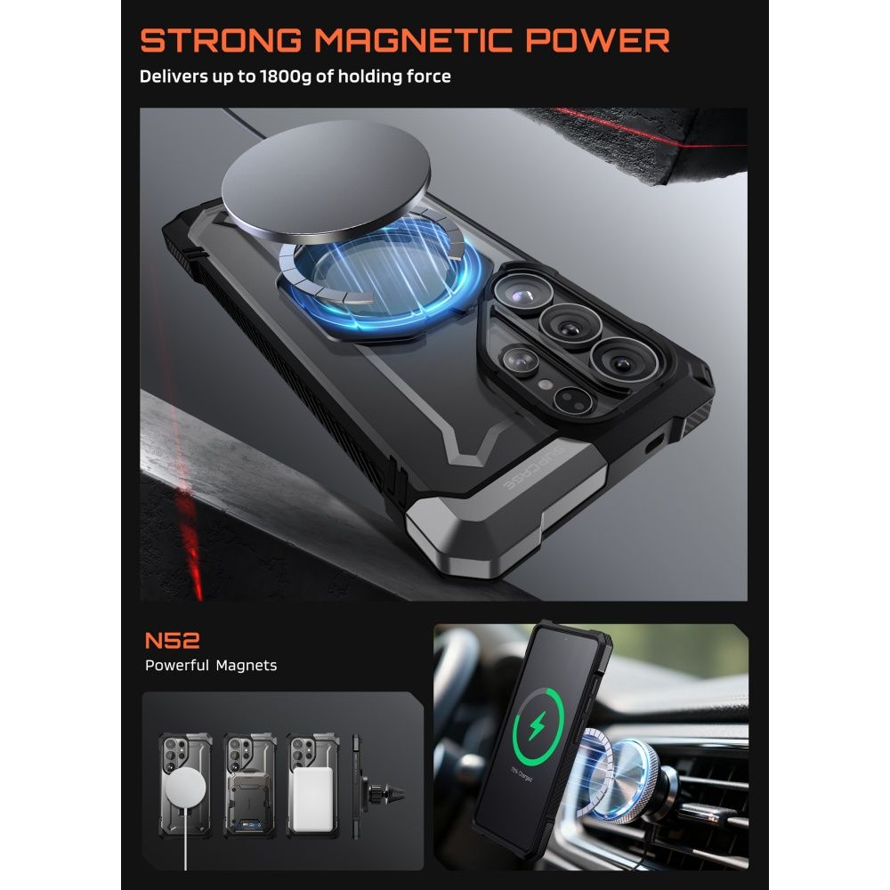 Supcase UB Grip Mag MagSafe Case til Samsung Galaxy S26 Ultra - sort