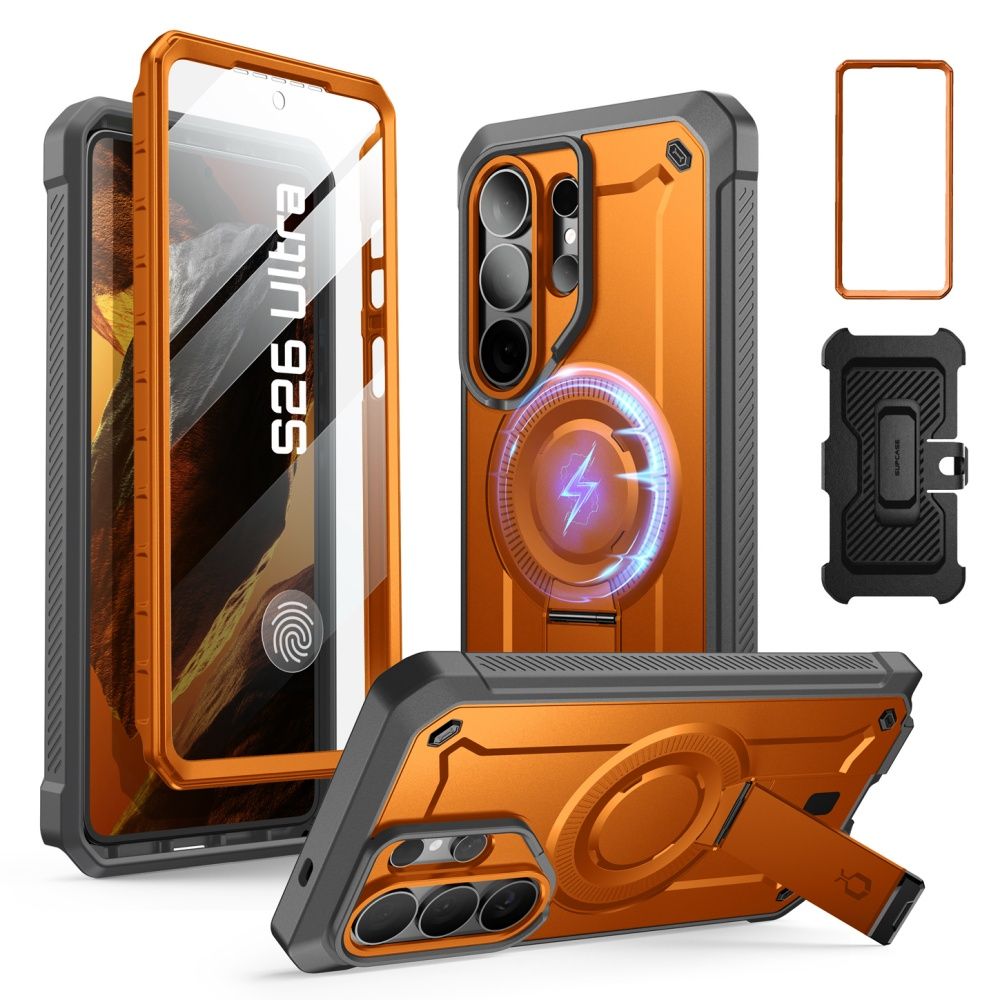 Supcase Unicorn Beetle Pro Mag MagSafe 2-set Case til Samsung Galaxy S26 Ultra - sort og orange