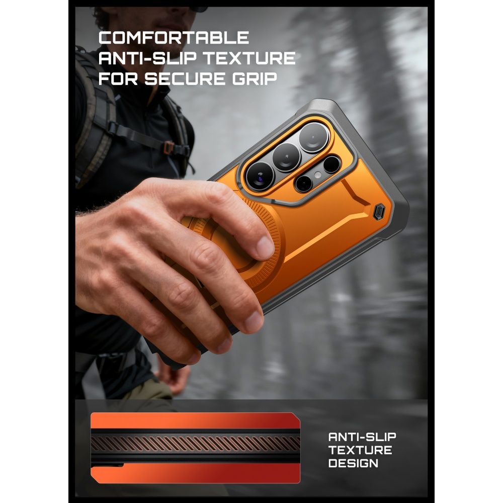 Supcase Unicorn Beetle Pro Mag MagSafe 2-set Case til Samsung Galaxy S26 Ultra - sort og orange