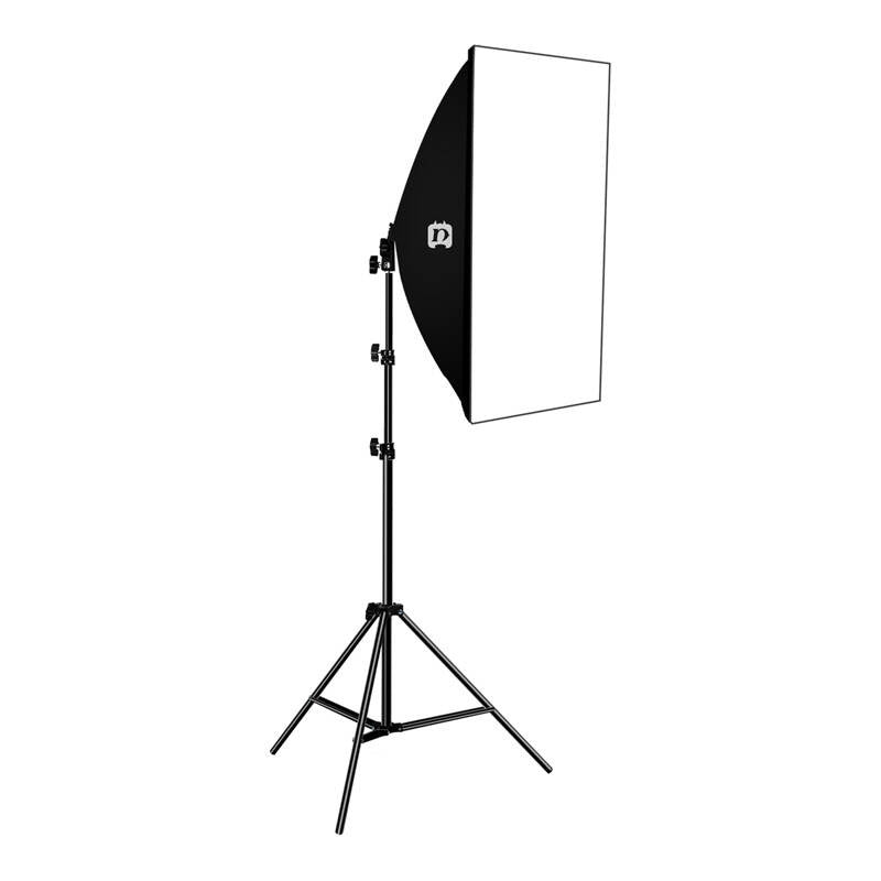 Studio sæt Puluz LED softbox 50x70cm, stativ, LED pære 1 pc PU5070EU