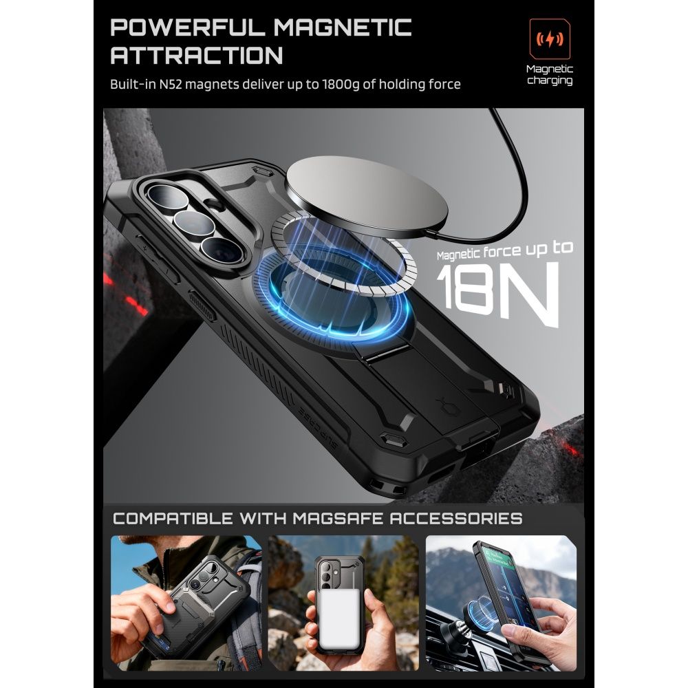 Supcase Unicorn Beetle Pro Mag MagSafe 2-Set Case til Samsung Galaxy S26 - sort