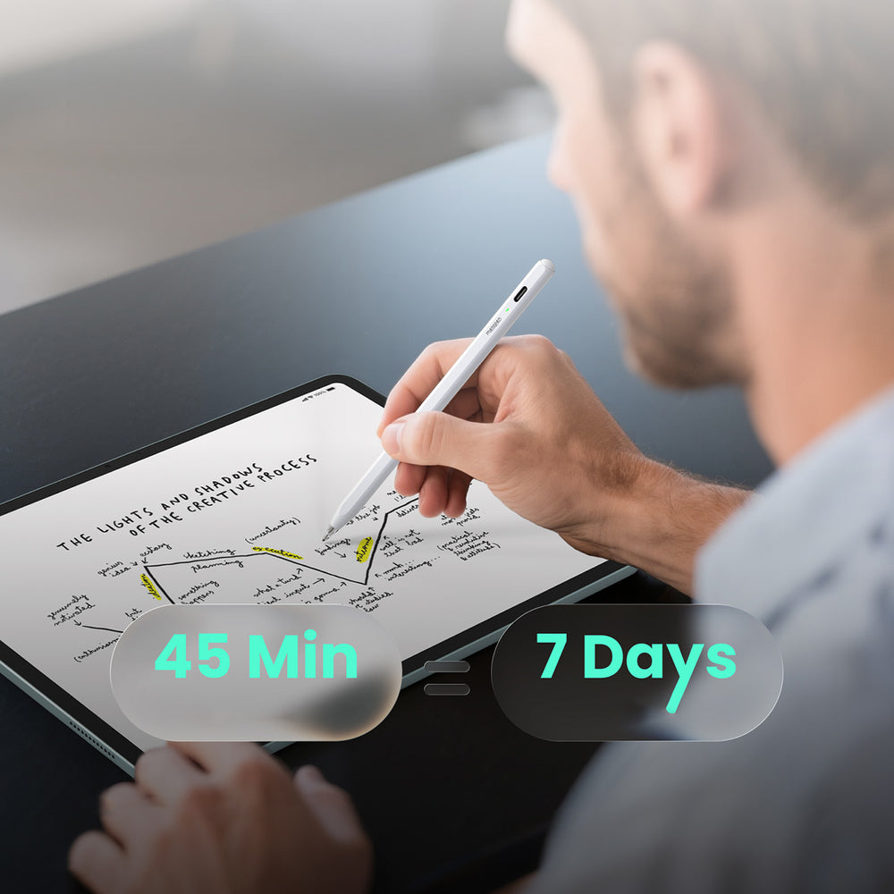 Metapen Pencil Air8 Pro til iPad - hvid