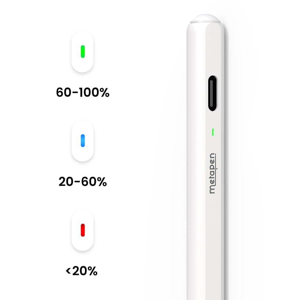 Metapen Pencil Air8 Pro til iPad - hvid