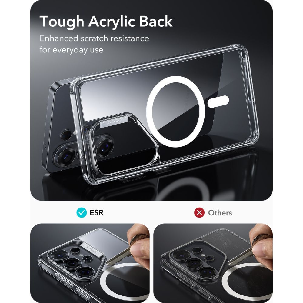 ESR Classic Hybrid MagSafe Case til Samsung Galaxy S26 Ultra - Gennemsigtig