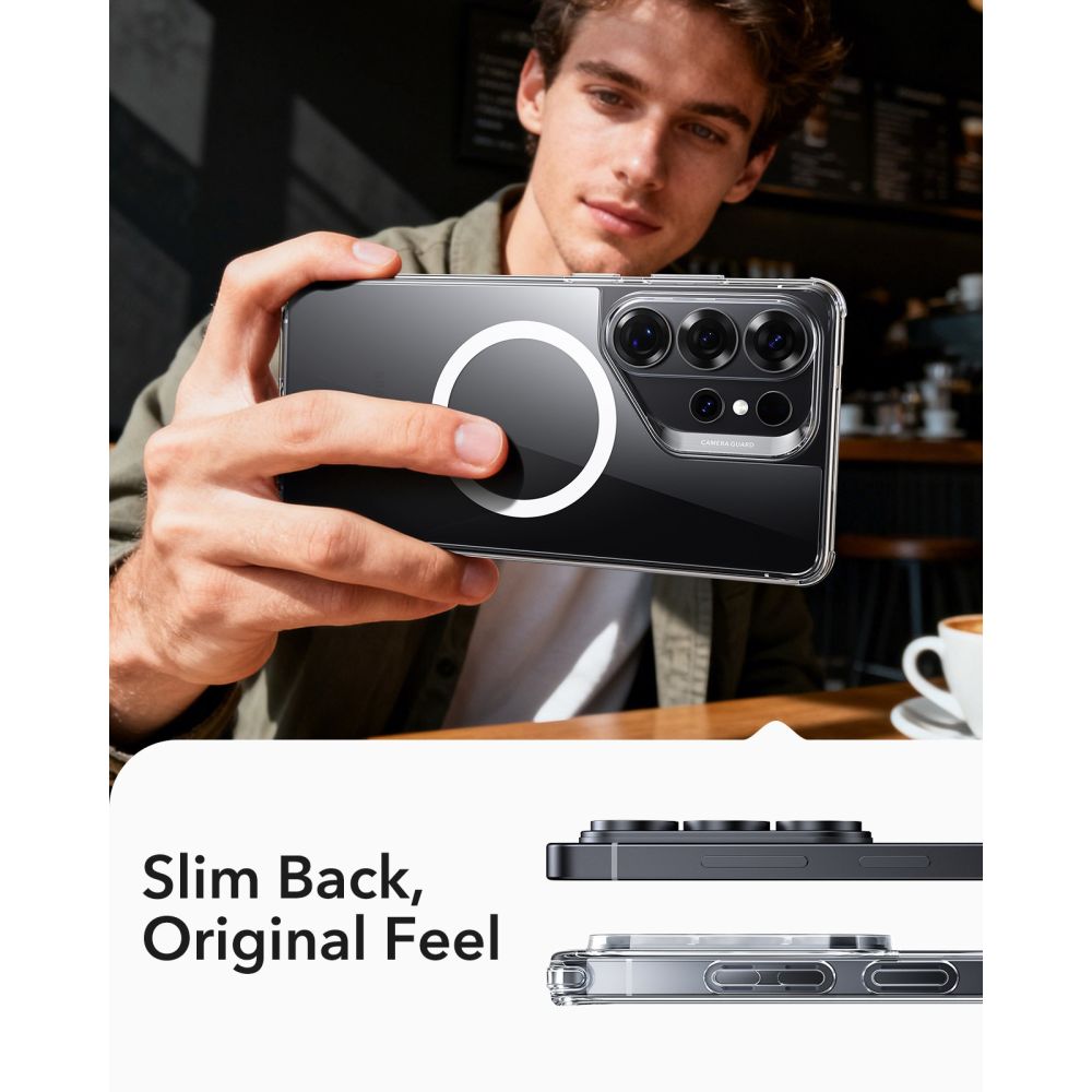ESR Classic Hybrid MagSafe Case til Samsung Galaxy S26 Ultra - Gennemsigtig