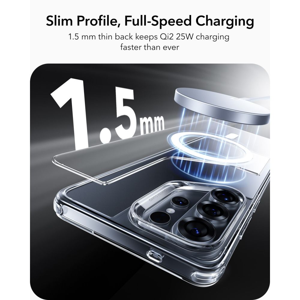 ESR Classic Hybrid MagSafe Case til Samsung Galaxy S26 Ultra - Gennemsigtig