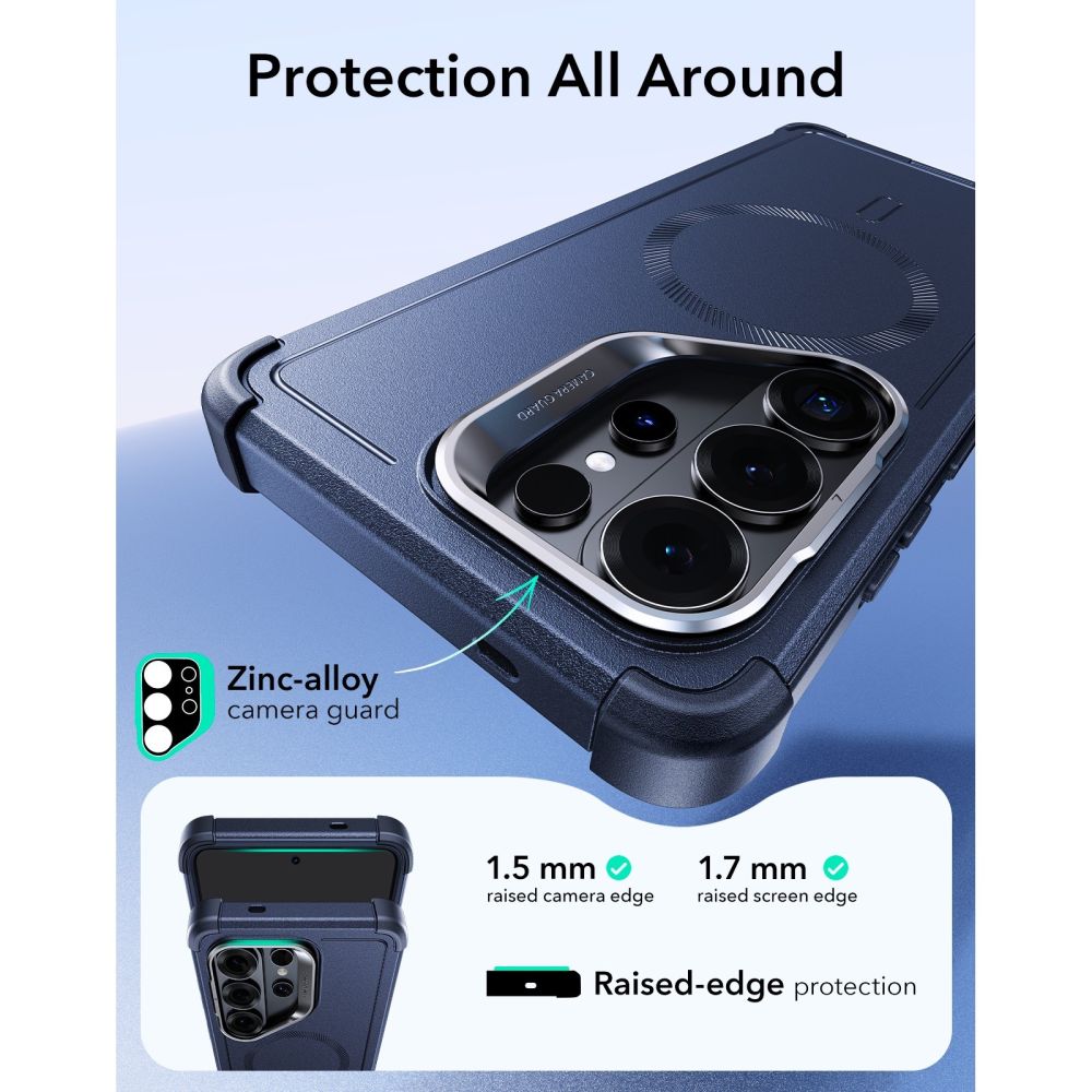 ESR Cyber Tough Kickstand MagSafe Case til Samsung Galaxy S26 Ultra - sort