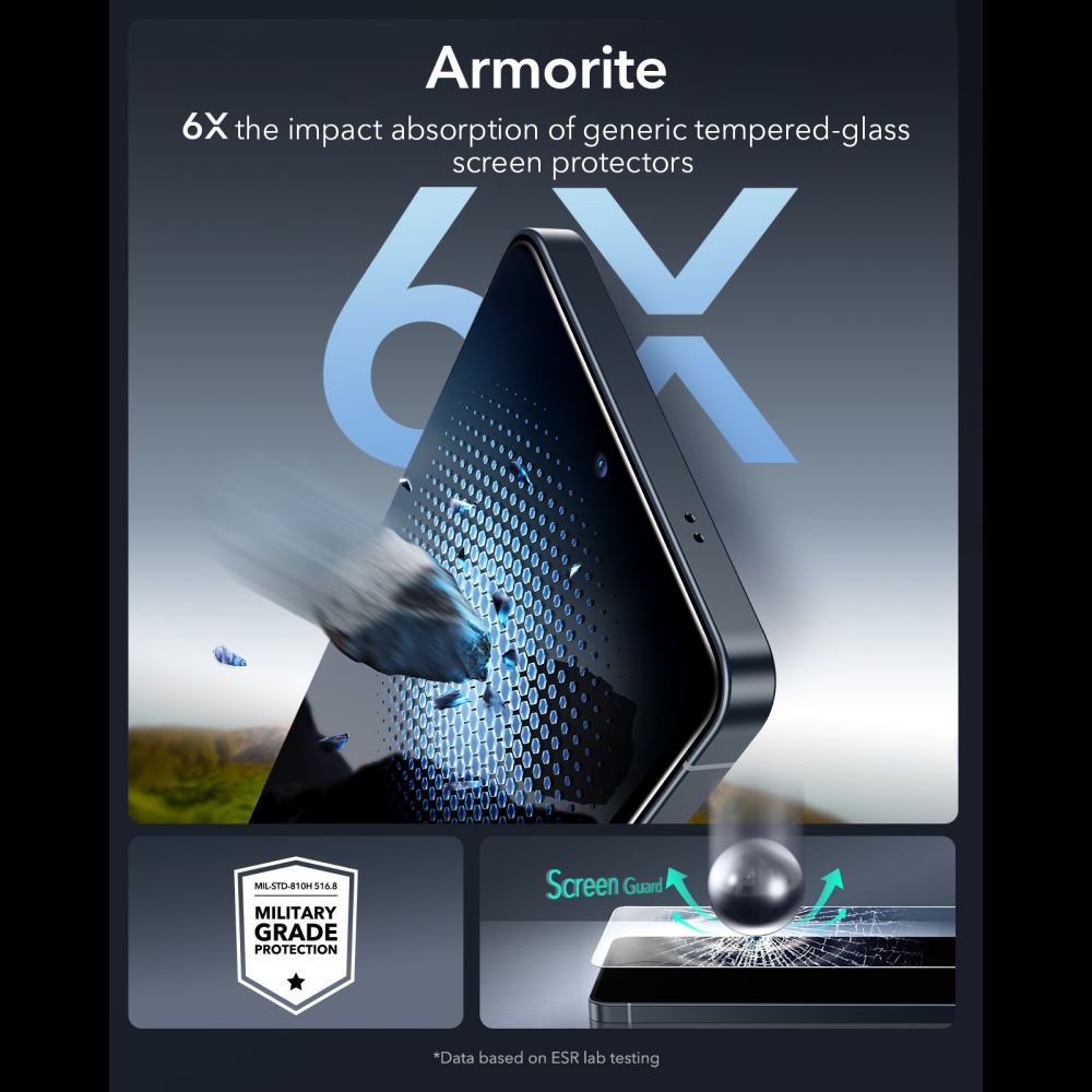 ESR UltraFit Armorite 2-pakke af hærdet glas til Samsung Galaxy S26 Ultra