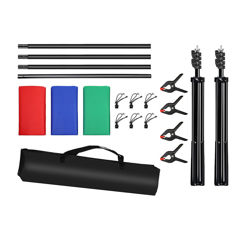 Puluz 2x3m Foto Baggrund Montering Kit/Stand + 3 Foto Baggrunde PKT5205