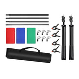 Puluz 2x3m Foto Baggrund Montering Kit/Stand + 3 Foto Baggrunde PKT5205